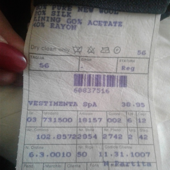 🌼👖Giorgio Armani Silk/Wool Blend Dress Slacks👖 - Picture 4 of 5